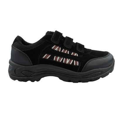 Black - Front - Dek Mens Ascend Triple Touch Fastening Trek Hiking Trail Shoes