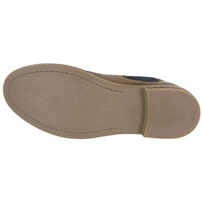 Tan - Close up - Cipriata Womens-Ladies Alexandra Twin Gusset Ankle Boots