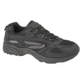 Black-Charcoal Grey - Front - Dek Mens Venus III Lace-Up Trainers