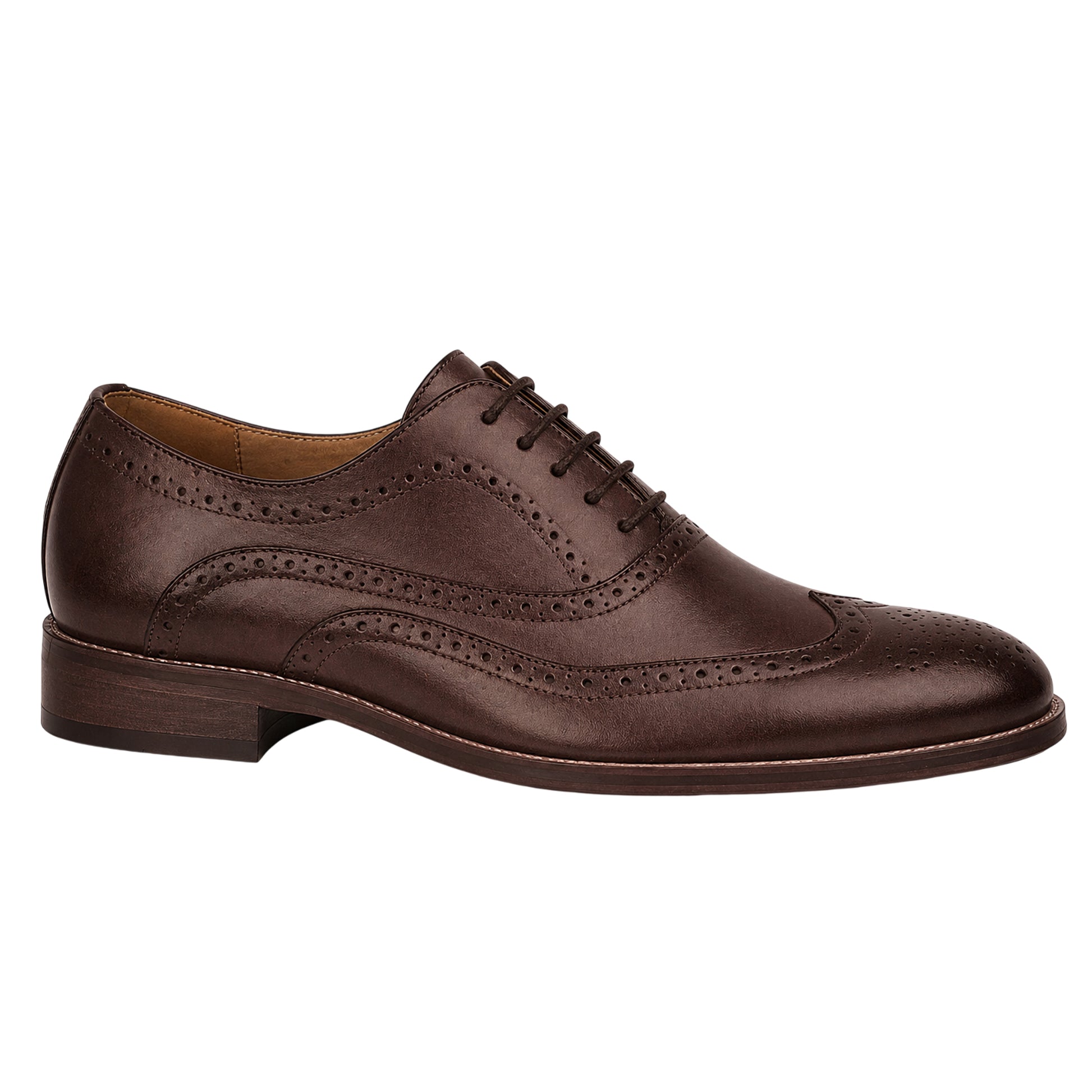 Ox Blood - Side - Goor Childrens Boys Brogued Wing Tip Smart Shoe