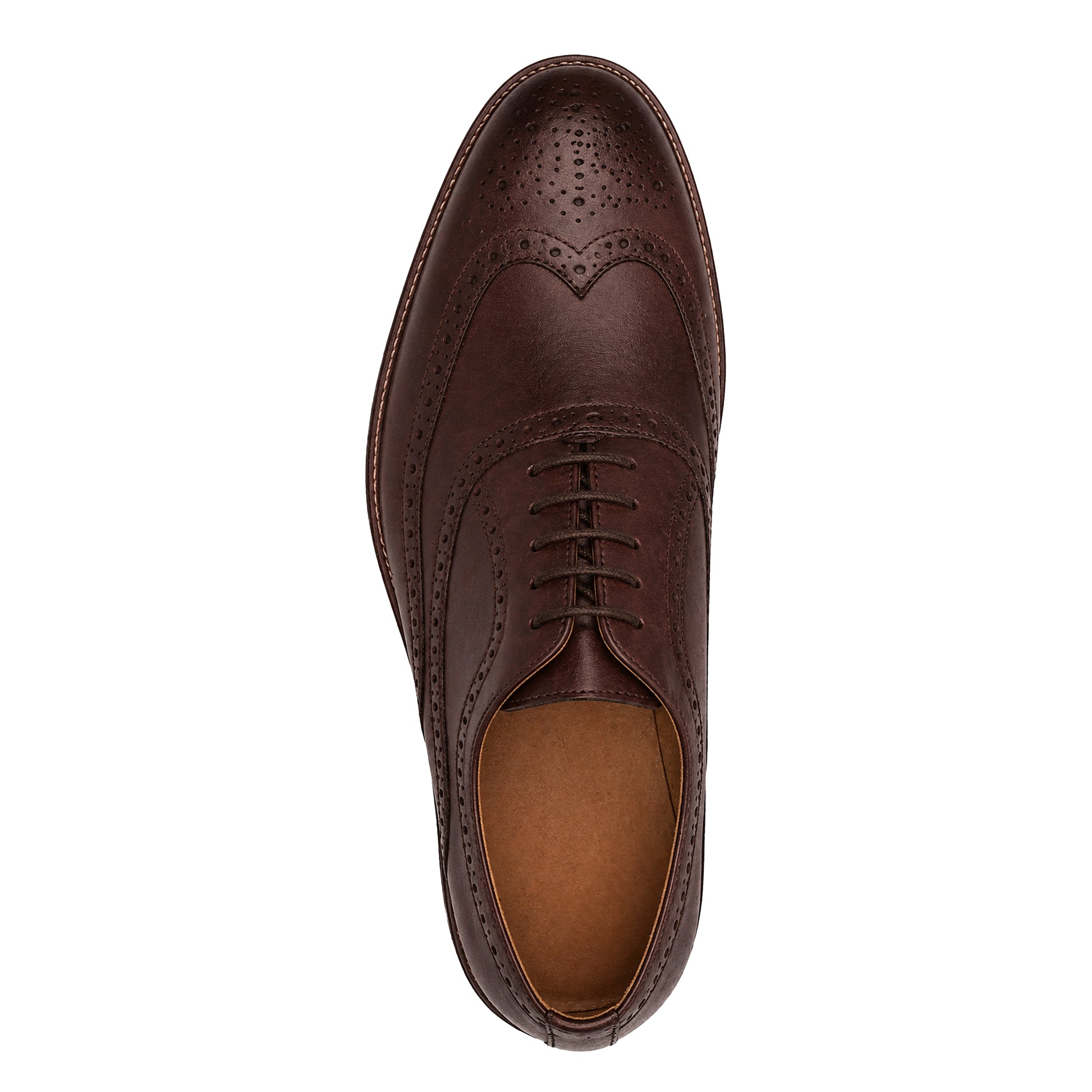 Ox Blood - Lifestyle - Goor Childrens Boys Brogued Wing Tip Smart Shoe