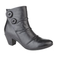 Black - Front - Cipriata Womens-Ladies Emma Button Ankle Boot