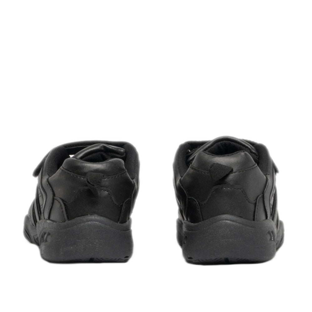 Black - Pack Shot - Dek Kids Unisex Fusion II Touch Fastening Sport Trainers