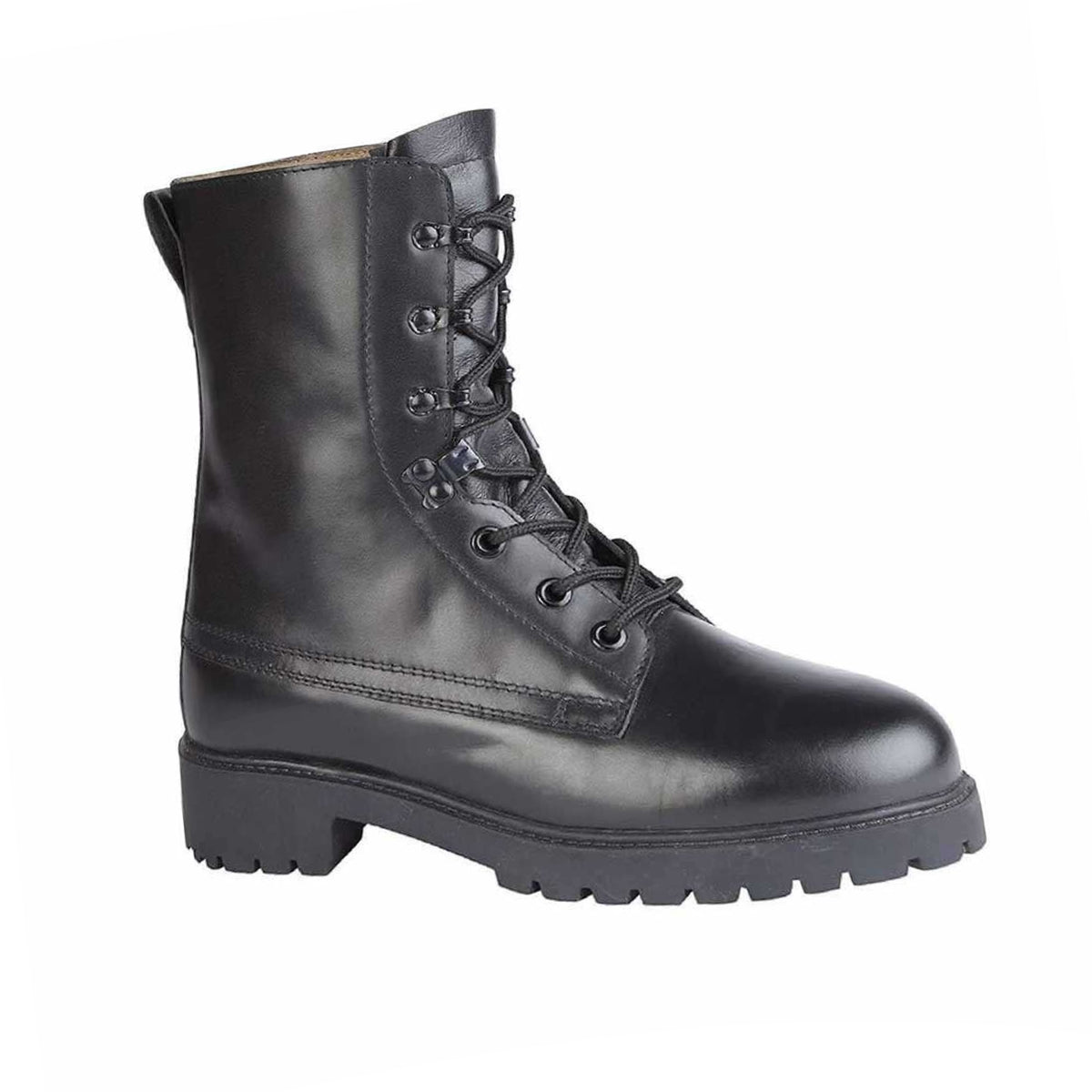 Black - Side - Grafters Mens Assault 2.0 Leather Boots