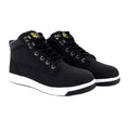 Black - Front - Grafters Mens Toe Capped Safety Trainer Boots