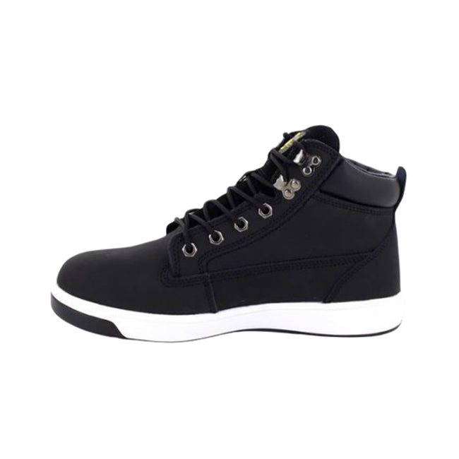 Black - Lifestyle - Grafters Mens Toe Capped Safety Trainer Boots