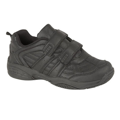 Black - Front - Dek Kids Unisex Fusion II Touch Fastening Sport Trainers
