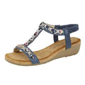 Blue - Back - Cipriata Womens-Ladies Lia Sandals