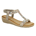 Pewter - Front - Cipriata Womens-Ladies Lia Sandals