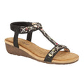 Black - Front - Cipriata Womens-Ladies Lia Sandals