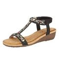 Black - Back - Cipriata Womens-Ladies Lia Sandals