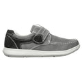 Grey - Back - Scimitar Mens Touch Fastening Casual Shoe