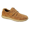 Tan - Front - Scimitar Mens Touch Fastening Casual Shoe