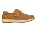 Tan - Back - Scimitar Mens Touch Fastening Casual Shoe