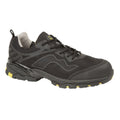 Black Multi - Front - Grafters Mens Safety Trainer Shoe Wide Fit