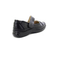 Black - Close up - Boulevard Womens-Ladies Extra Wide EEE Fitting Mary Jane Shoes