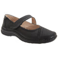 Black - Front - Boulevard Womens-Ladies Extra Wide EEE Fitting Mary Jane Shoes