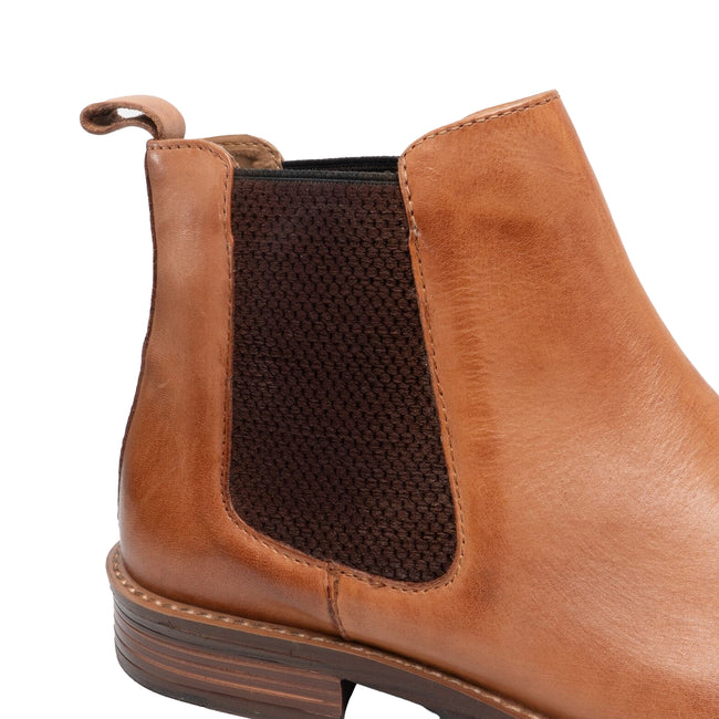Tan - Lifestyle - Roamers Mens Leather Gusset Boots