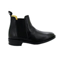 Black - Back - Roamers Mens Leather Gusset Boots