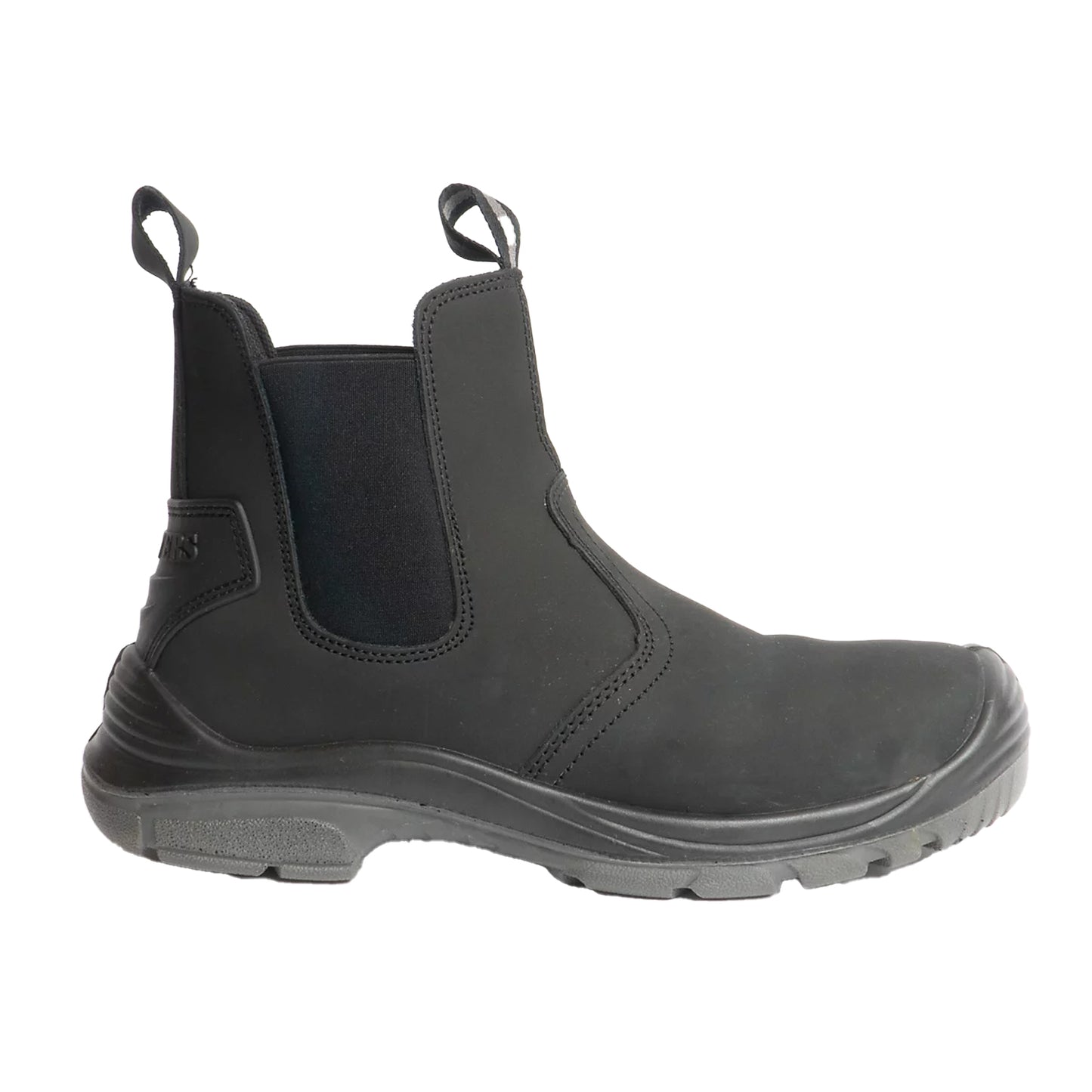 Black - Front - Grafters Steel Toe Safety Dealer Boots