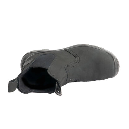 Black - Side - Grafters Steel Toe Safety Dealer Boots