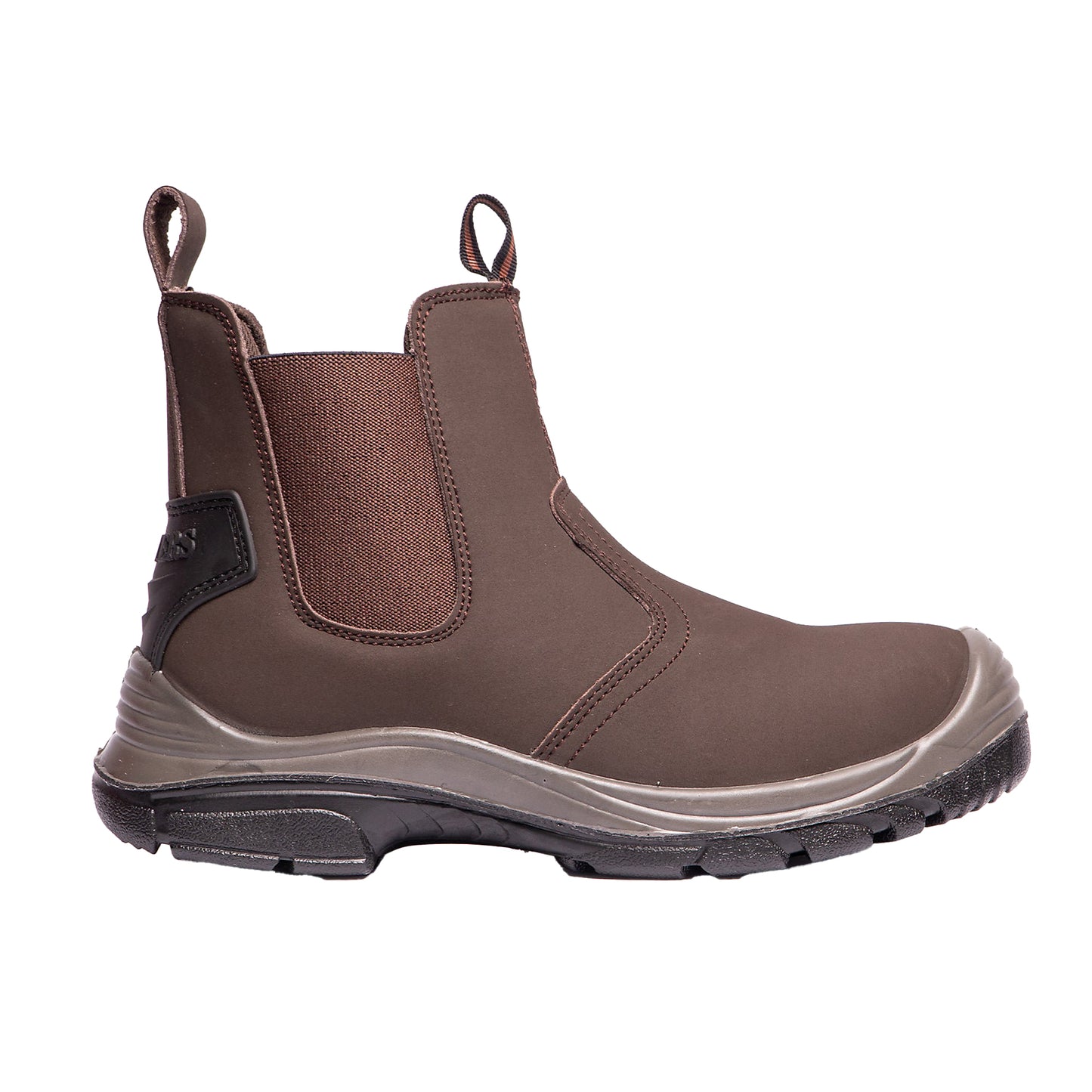 Brown - Front - Grafters Steel Toe Safety Dealer Boots