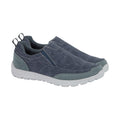 Navy - Back - Dek Mens Memory Foam Slip On Shoes