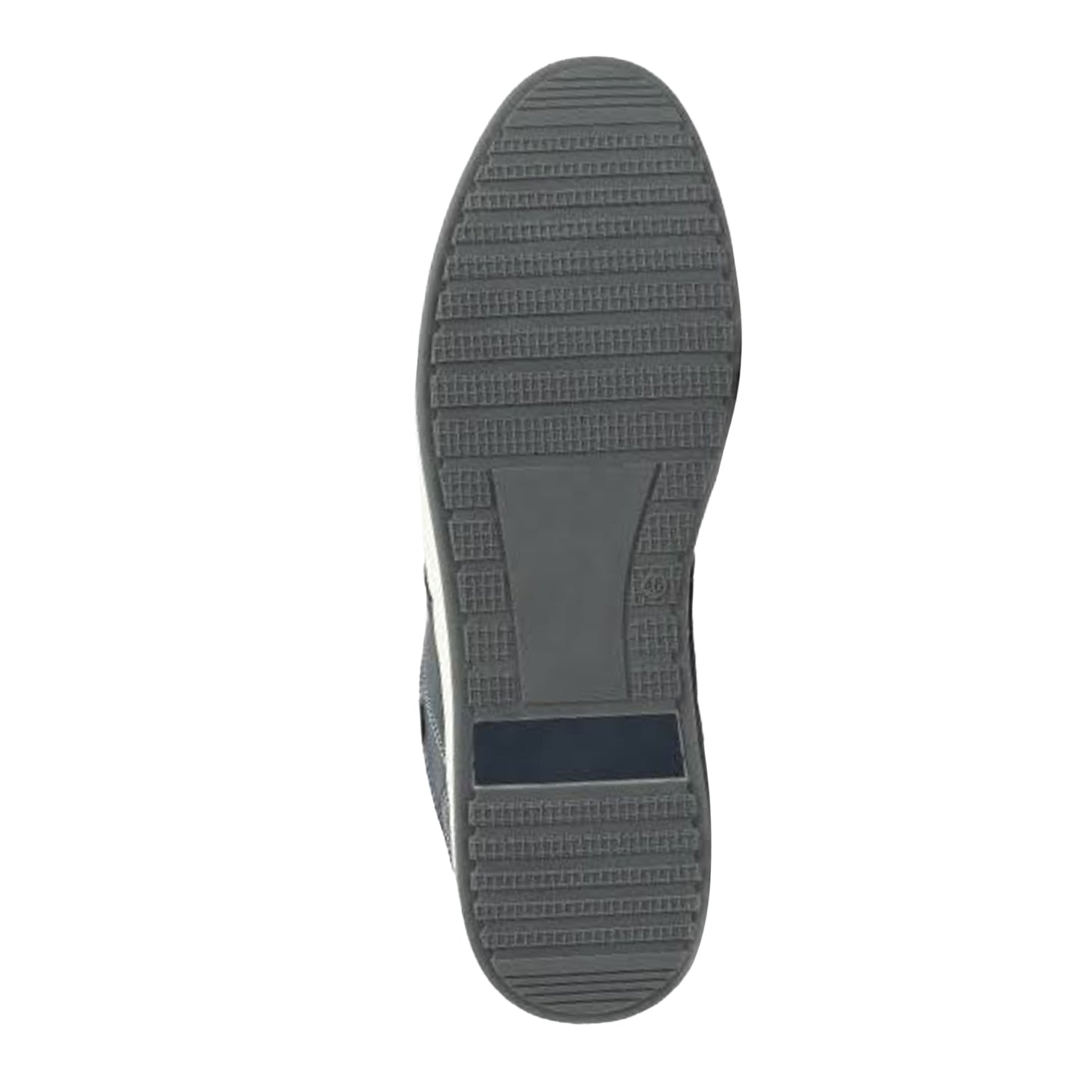 Navy - Back - Route 21 Mens Denim Original Lace Up Casual Trainers