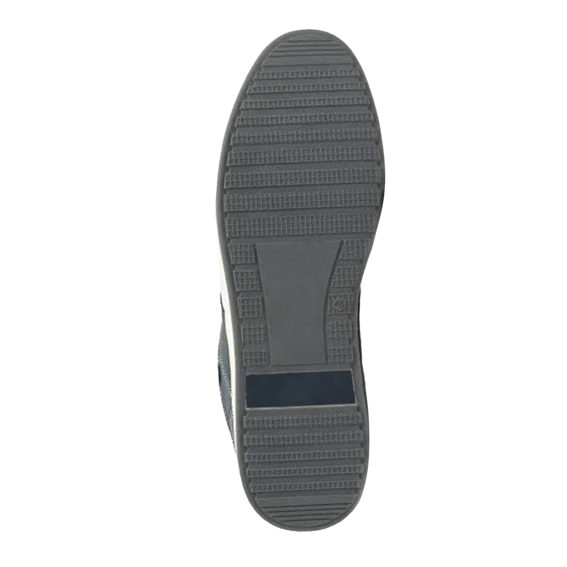 Navy - Back - Route 21 Mens Denim Original Lace Up Casual Trainers