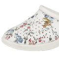 White - Back - Dek Womens-Ladies Floral Coated Leather Clog