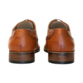 Tan - Side - Goor Mens 4 Eye Leather Lined Brogue Gibson Shoe