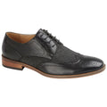 Black - Front - Goor Mens 4 Eye Leather Lined Brogue Gibson Shoe