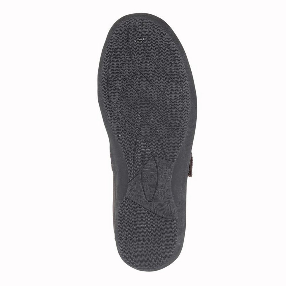 Black - Back - Boulevard Womens-Ladies X Wide EE Fit Touch Fastening Bar Shoe