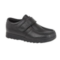 Black - Front - Roamers Childrens-Boys One Bar Touch Fastening Casual Shoe
