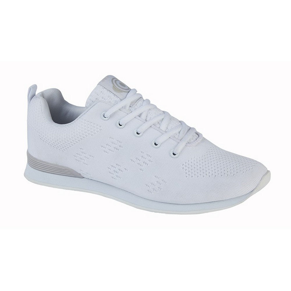 White - Back - Dek Unisex `Target` Bowl Trainers