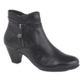 Black - Front - Cipriata Womens-Ladies Cleo Leather Ankle Boots
