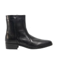 Black - Back - Scimitar Mens Inside Zip Lined Resin Sole Boots