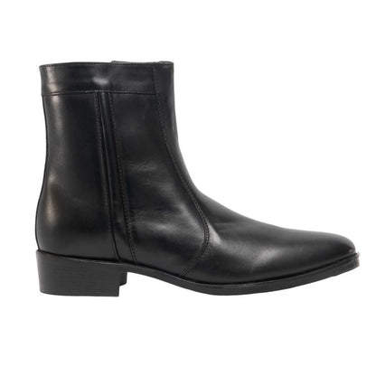 Black - Back - Scimitar Mens Inside Zip Lined Resin Sole Boots