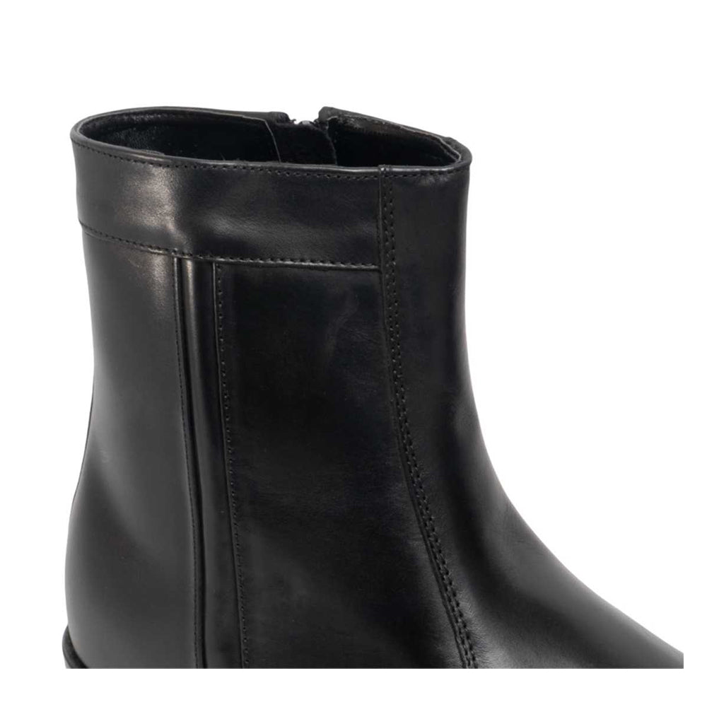 Black - Side - Scimitar Mens Inside Zip Lined Resin Sole Boots