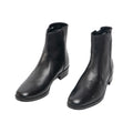 Black - Front - Scimitar Mens Inside Zip Lined Resin Sole Boots