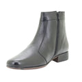 Black - Side - Scimitar Mens Inside Zip Pleated Ankle Boots