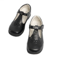 Black Matt - Close up - Boulevard Girls Touch Fastening T Bar Shoes