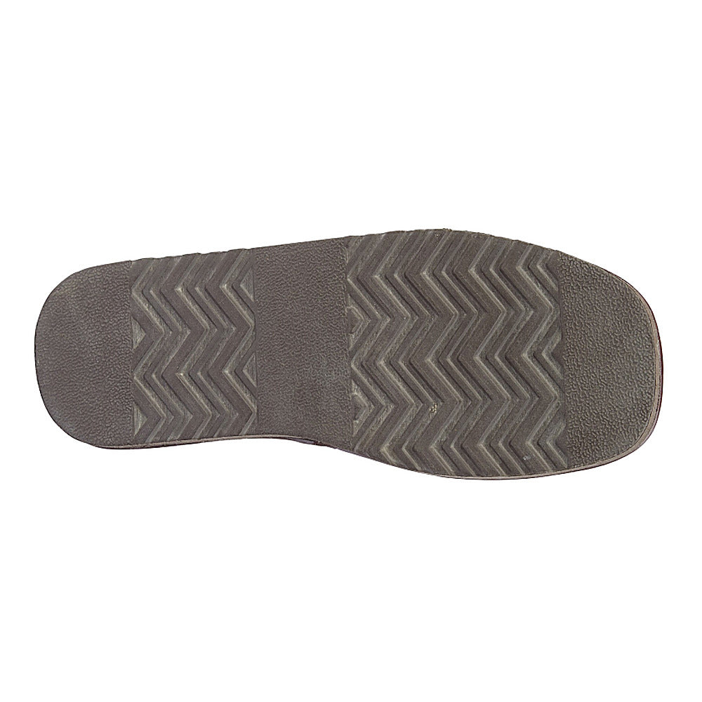 Navy - Back - Sleepers Mens Mule Imitation Suede Slippers