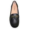 Black - Lifestyle - Boulevard Womens-Ladies Action Leather Tassle Loafers