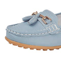 Baby Blue - Back - Boulevard Womens-Ladies Action Leather Tassle Loafers