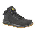 Black - Front - Grafters Mens Action Nubuck Safety Ankle Boots