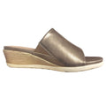 Gold - Back - Cipriata Womens-Ladies Dantina Wedge Mules