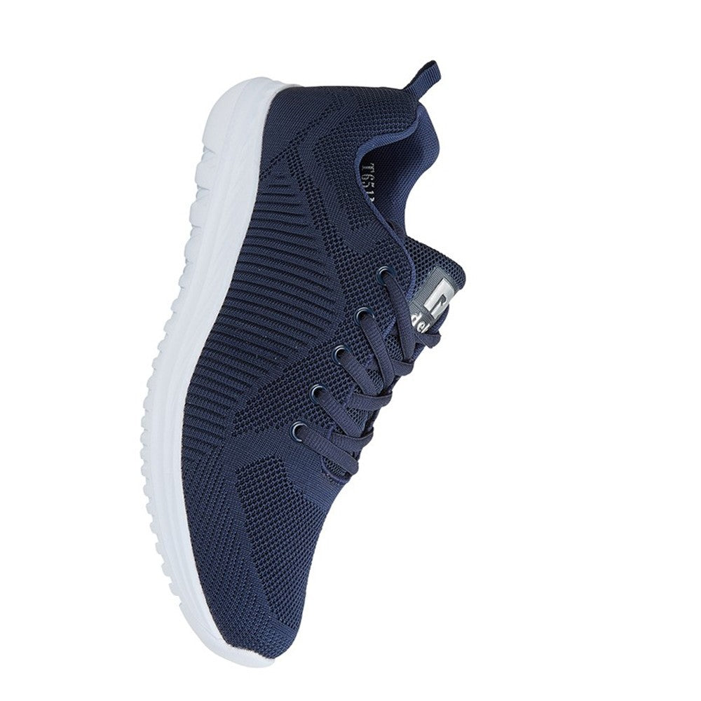 Navy - Back - Dek Unisex Adults Freeway Memory Foam Trainer
