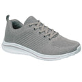 Grey - Front - Cipriata Womens-Ladies Leona Lightweight Memory Foam Trainer