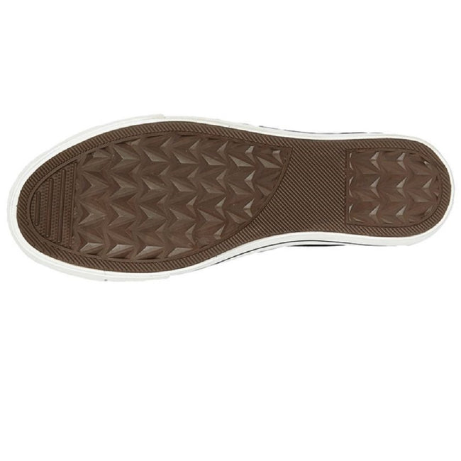 White - Back - Dek Womens-Ladies Canvas Trainer Shoe